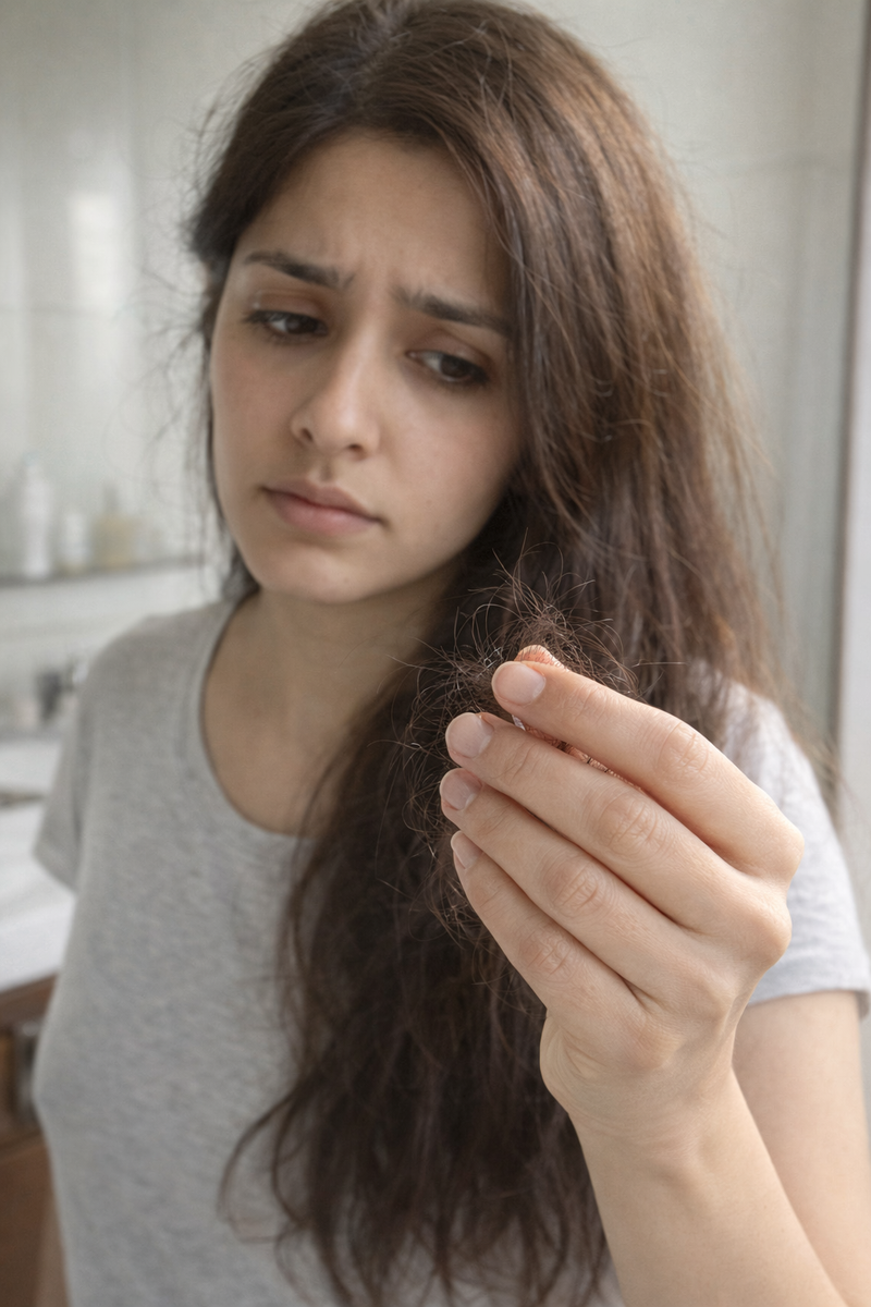 Before using hair oil